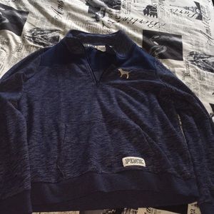 Brand new PINK VS quarter zip pull over